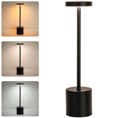 Επαναφορτιζόμενο Πορτατίφ LED 3W CCT Dimmable IP44 Μαύρο 5-0031